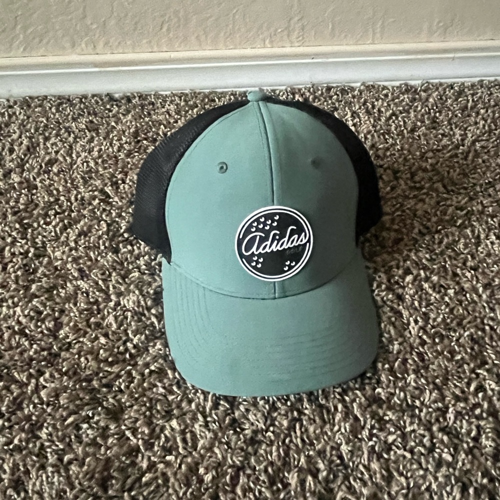 Adidas Golf Trucker SnapBack Hat One Size Fits Most Green Black Cap